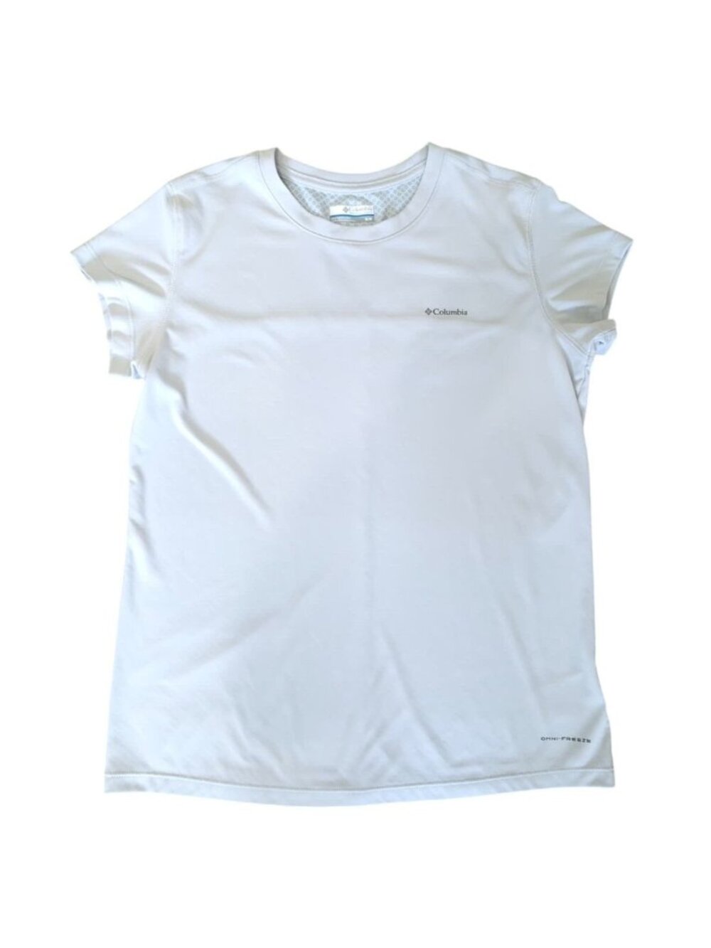 Columbia Women's Omni-Freeze Zero T-Shirt Short Sleeve Size M Light Gray